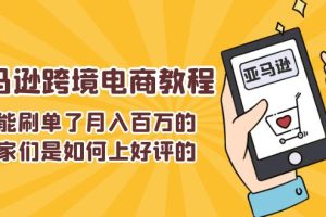 (11455期)不能s单了月入百万的卖家们是如何上好评的,亚马逊跨境电商教程
