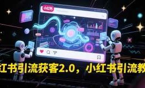 小红书引流获客2.0，小红书引流教程