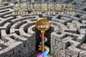 (16218期)本质认知重构课7.0:通过语言哲学、信息博弈、价值交换,突破认知局限