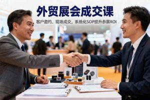 (16356期)外贸展会成交课,含目标制定、客户邀约、现场成交,系统化SOP提升参展ROI