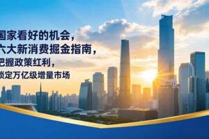 (16995期)某付费文章:国家看好的机会,六大新消费掘金指南,把握政策红利,锁定万亿级增量市场