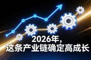 付费文章：2026年，这条产业链确定高成长