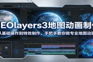 GEOlayers3地图动画制作:从基础操作到特效制作,手把手教你做专业地图动画